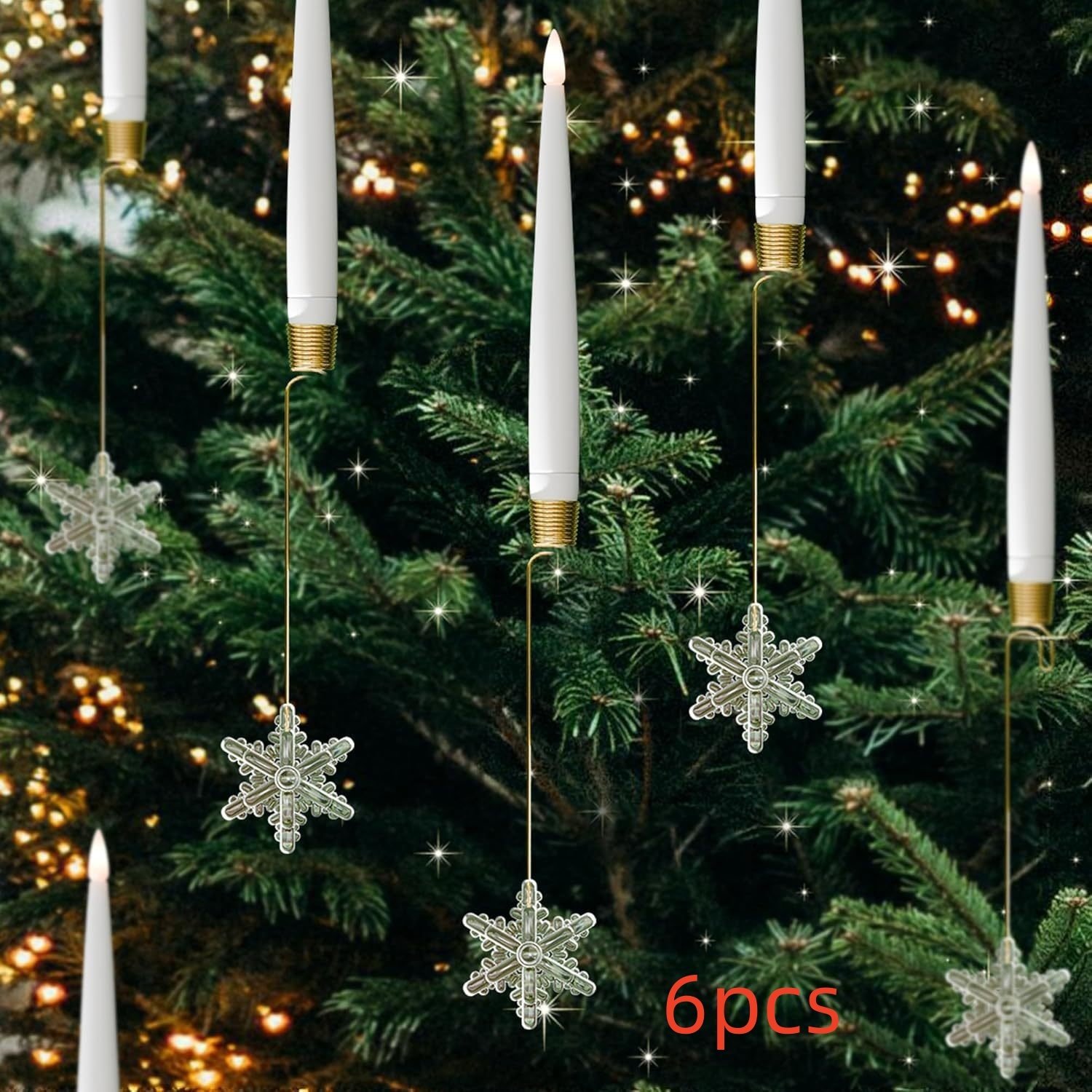 Christmas Candle LED Indoor Holiday Christmas Tree Ornaments Festive Atmosphere Decoration Christmas Pendant - Image 7