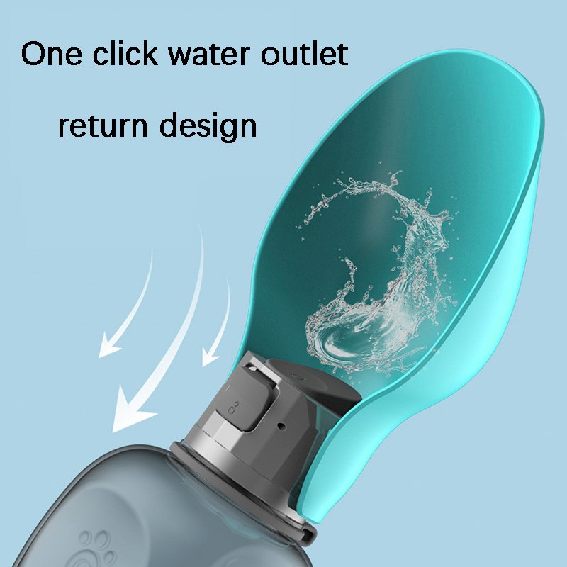 800ml Dogs Water Bottle Portable High Capacity Leakproof Pet Foldable Drinking Bowl Golden Retriever Outdoor Walking Supplies Pet Products - Image 10