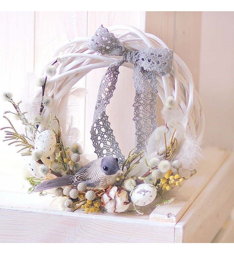 Christmas Vine Wreath Wicker Rattan Crafts Flower Arrangement Garland - Image 3