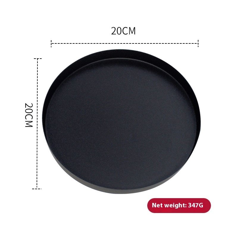 Golden, Round Stainless Steel Plate Household Jewelry Storage Tray - Image 10