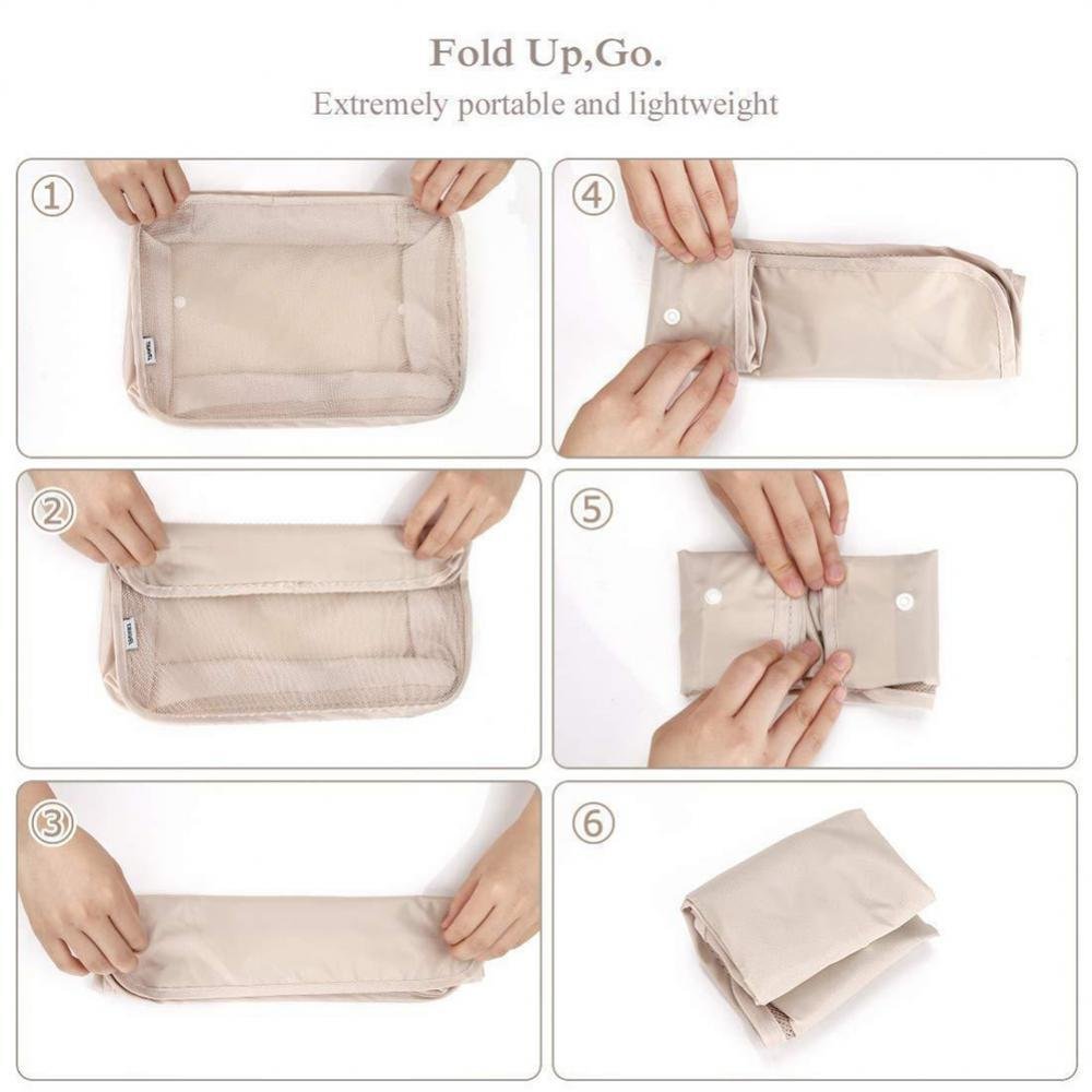 8-piece Set Luggage Divider Bag Travel Storage Clothes Underwear Shoes Organizer Packing Cube Bag - Image 5