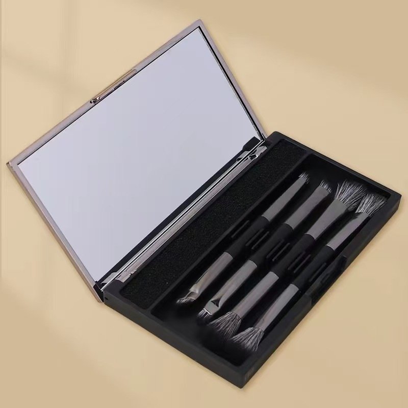 Makeup With Mirror Multifunctional Makeup Brush Suit - Image 6