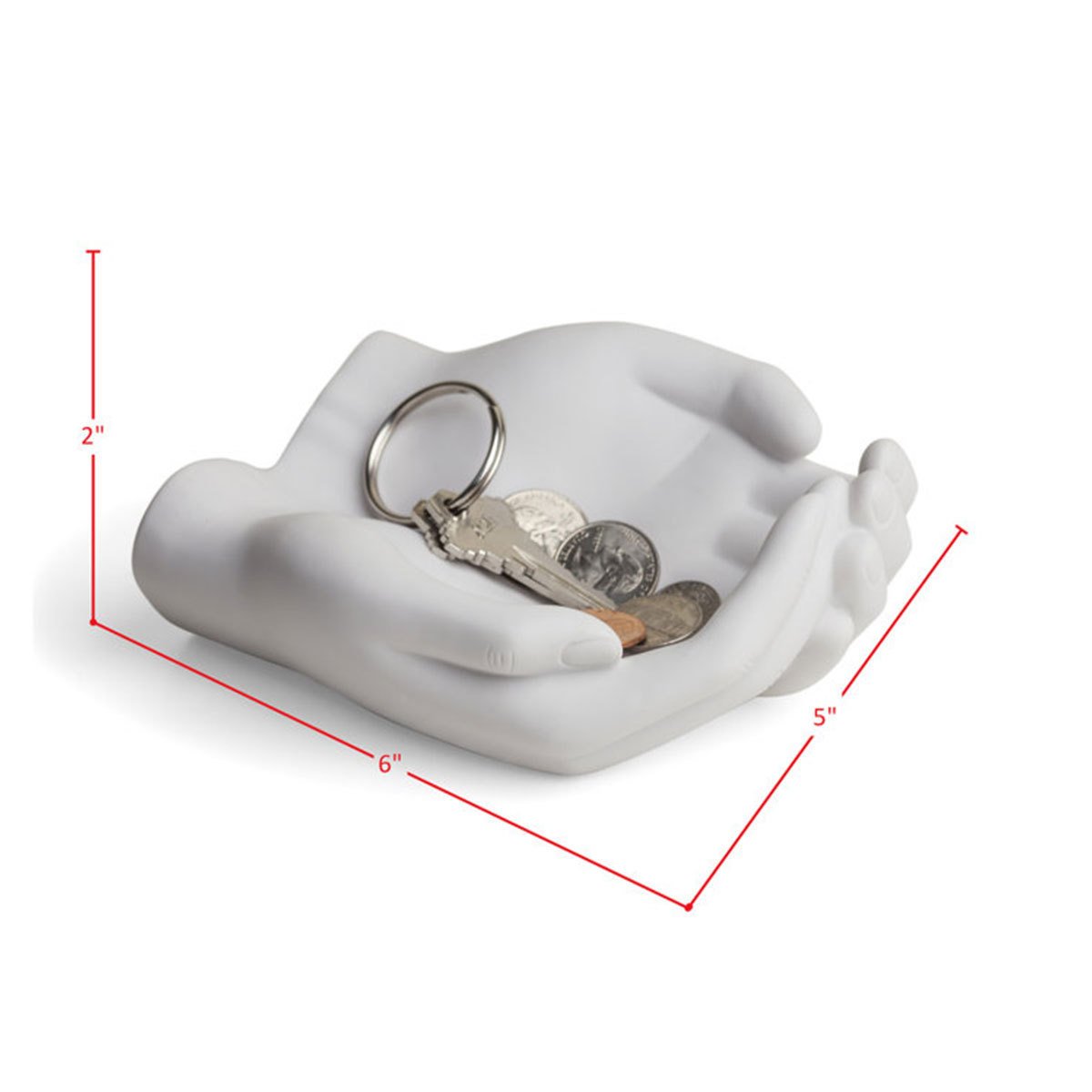 Hand Closed Storage Jewelry Display Shelf Tray Hand Mold Shape Resin Crafts - Image 4
