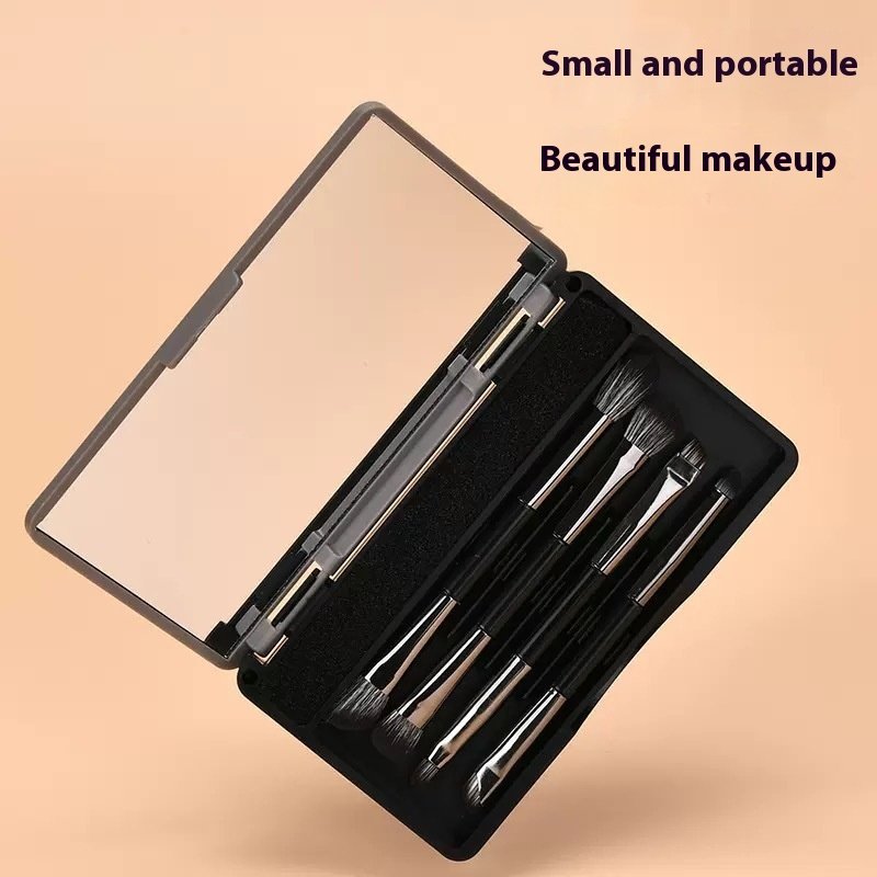 Makeup With Mirror Multifunctional Makeup Brush Suit - Image 7