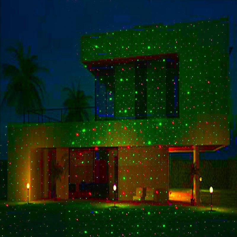 Christmas Laser Projector 8 Patterns LED Lights With Remote - Image 3
