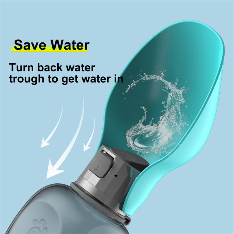 800ml Dogs Water Bottle Portable High Capacity Leakproof Pet Foldable Drinking Bowl Golden Retriever Outdoor Walking Supplies Pet Products - Image 6