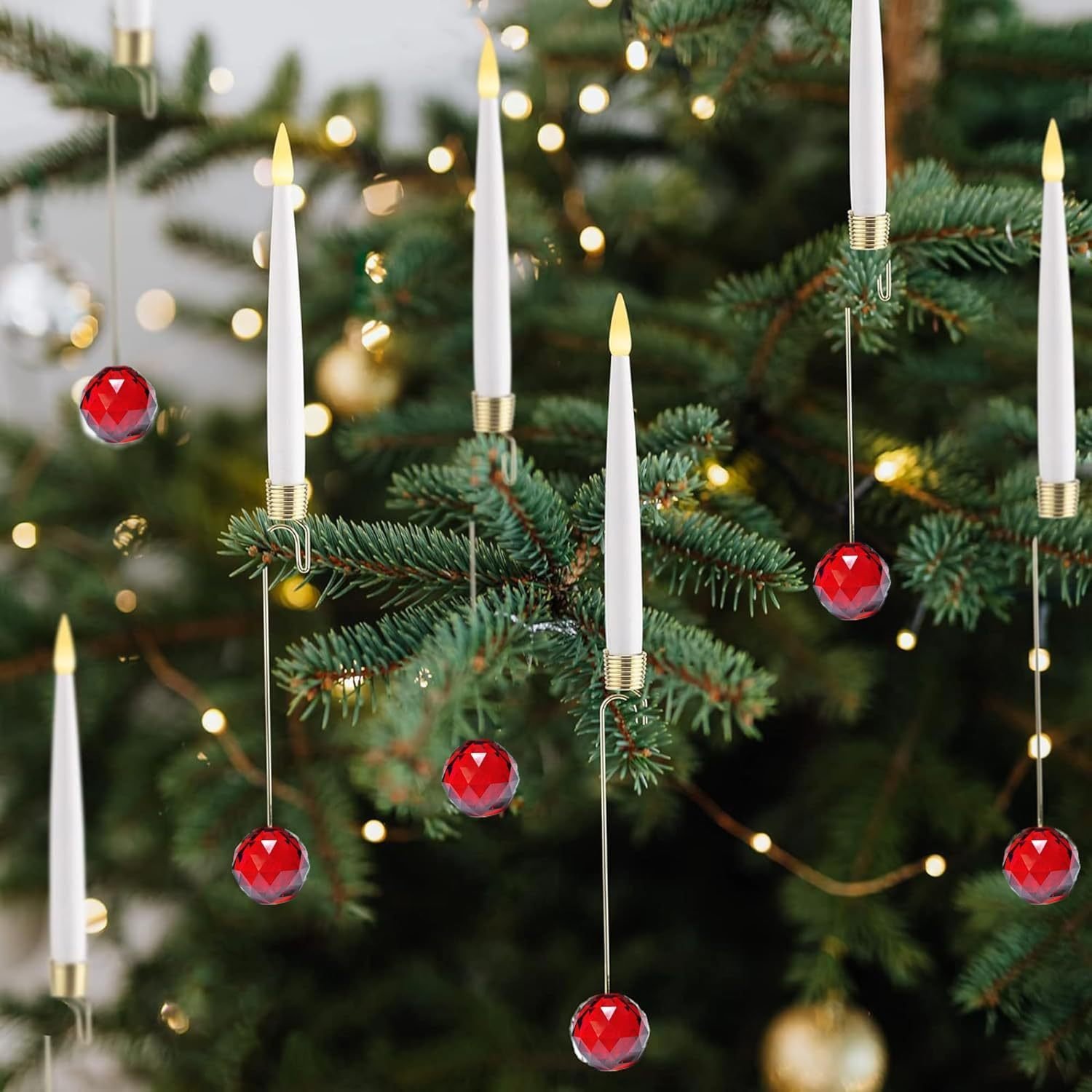 Christmas Candle LED Indoor Holiday Christmas Tree Ornaments Festive Atmosphere Decoration Christmas Pendant - Image 5