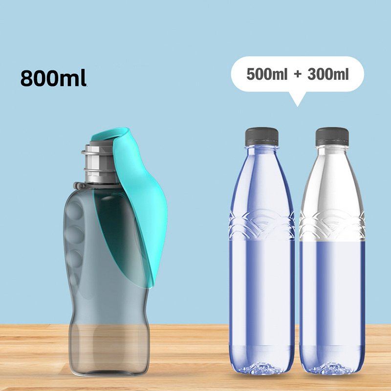 800ml Dogs Water Bottle Portable High Capacity Leakproof Pet Foldable Drinking Bowl Golden Retriever Outdoor Walking Supplies Pet Products - Image 9