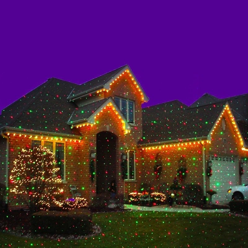 Christmas Laser Projector 8 Patterns LED Lights With Remote - Image 6